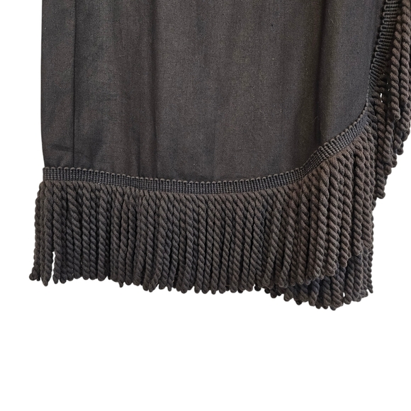 Vintage Rope Tassel Southwestern Wrap Midi Skirt Rodeo Country High-waisted - Picture 2 of 7